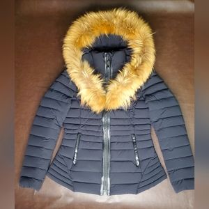 Womens Black Mackage coat